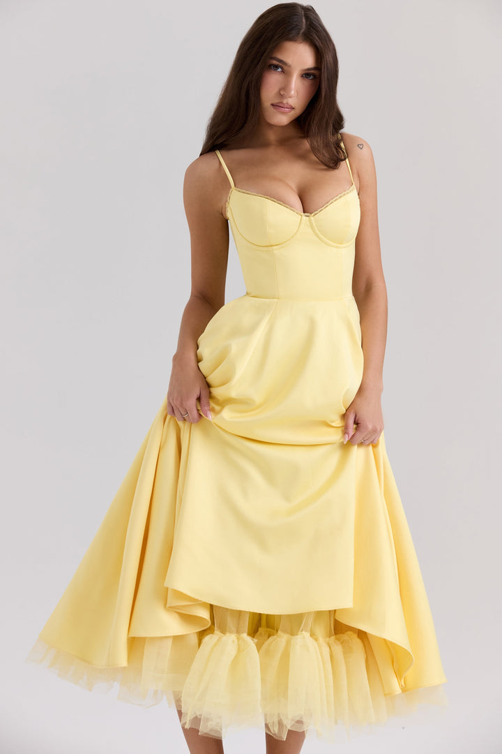 Women's Vintage Sleeveless A-Line Midi Dress