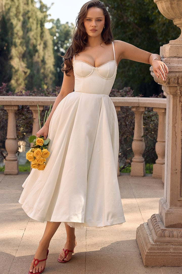 Women's Vintage Sleeveless A-Line Midi Dress
