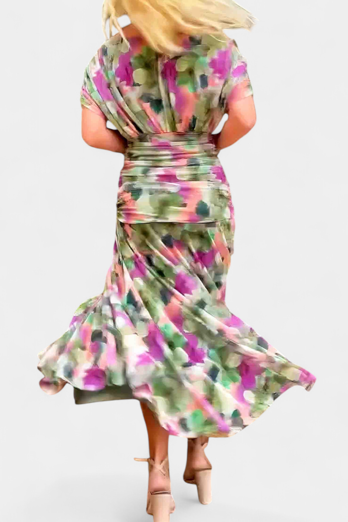 Robe de Soirée Femme Longue Fluide à Épaules Dégagées
