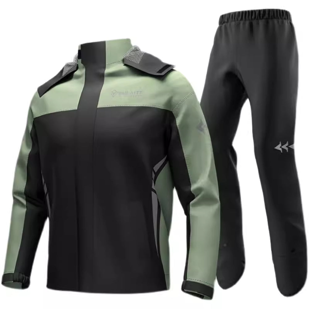 Completo da uomo con giacca e pantaloni impermeabili