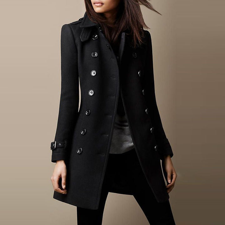 Manteau Croisé Élégant pour Femme