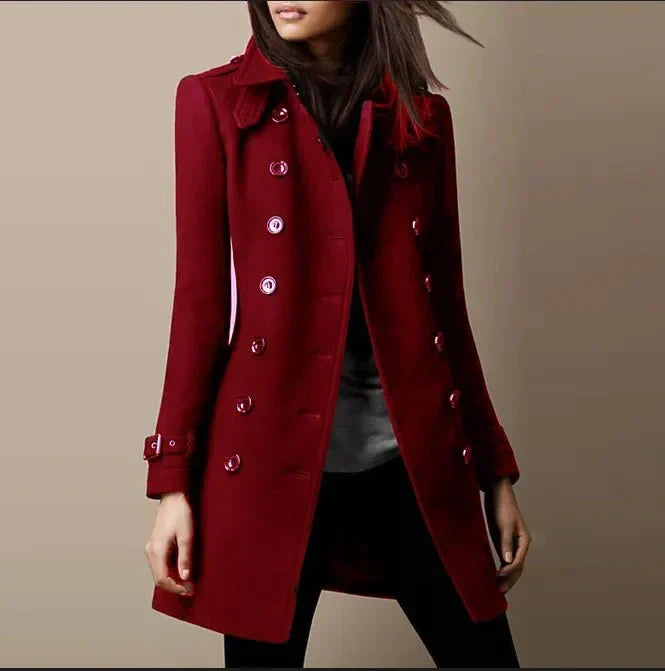 Manteau Croisé Élégant pour Femme