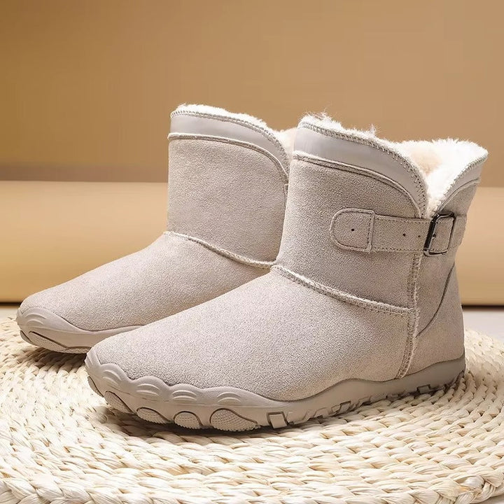 Bottines D'hiver Pour Femme Avec Doublure en Fausse Fourrure