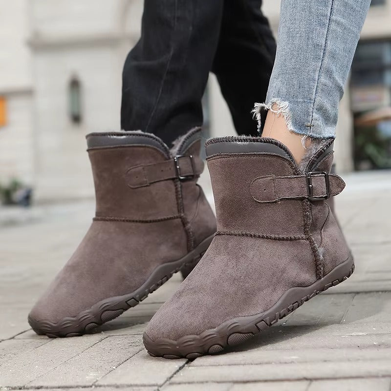 Bottines D'hiver Pour Femme Avec Doublure en Fausse Fourrure