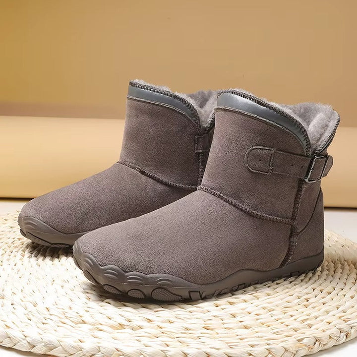 Bottines D'hiver Pour Femme Avec Doublure en Fausse Fourrure