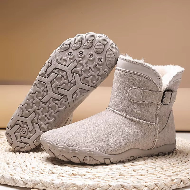 Bottines D'hiver Pour Femme Avec Doublure en Fausse Fourrure
