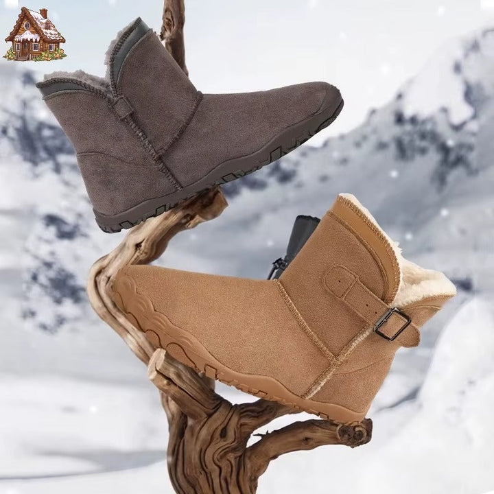 Bottines D'hiver Pour Femme Avec Doublure en Fausse Fourrure