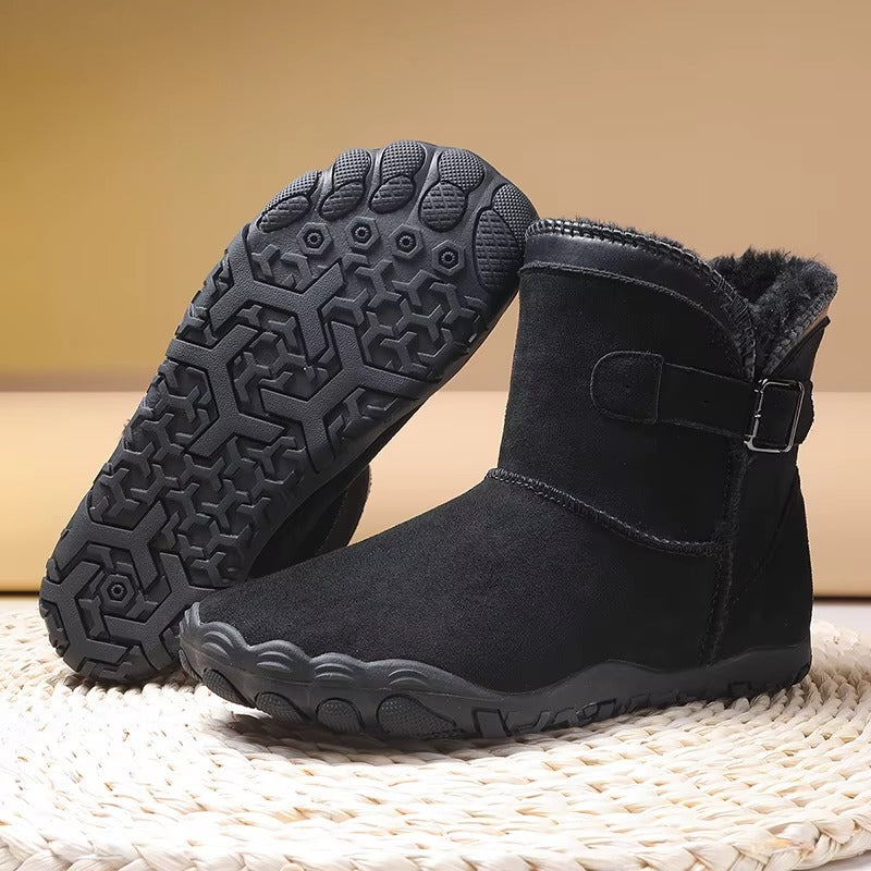 Bottines D'hiver Pour Femme Avec Doublure en Fausse Fourrure