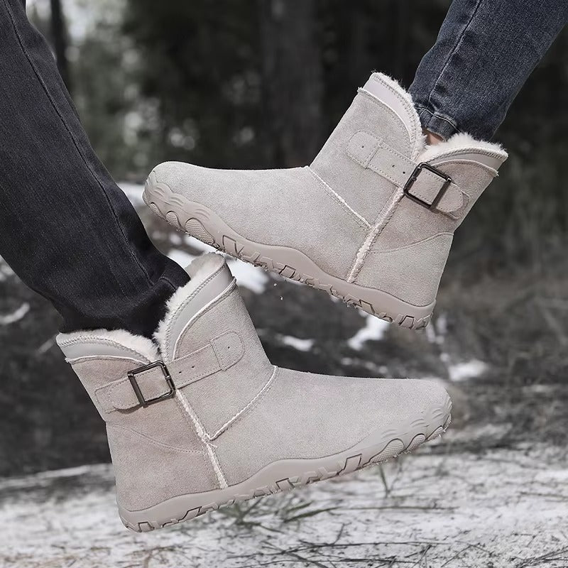 Bottines D'hiver Pour Femme Avec Doublure en Fausse Fourrure