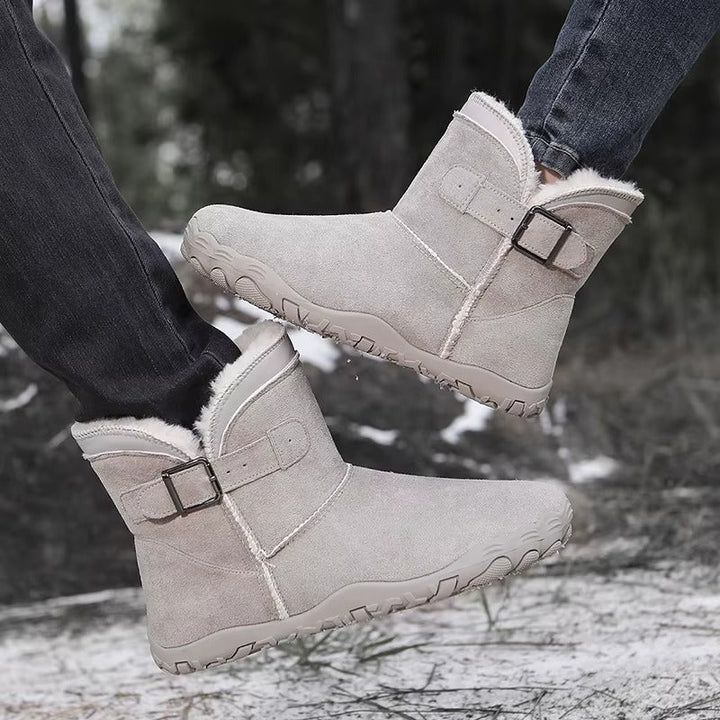 Bottines D'hiver Pour Femme Avec Doublure en Fausse Fourrure