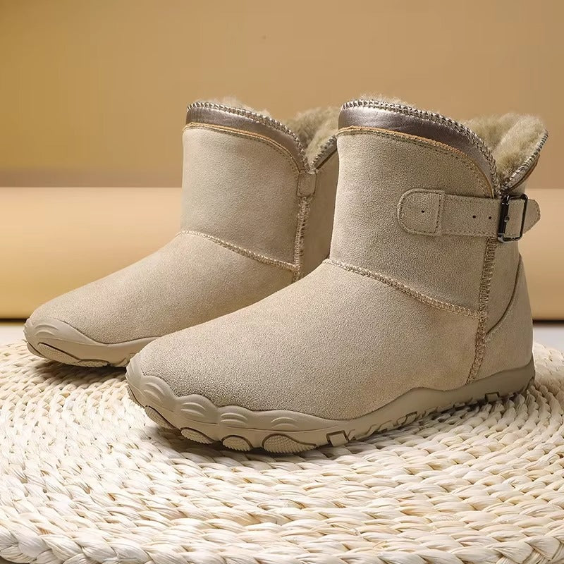 Bottines D'hiver Pour Femme Avec Doublure en Fausse Fourrure