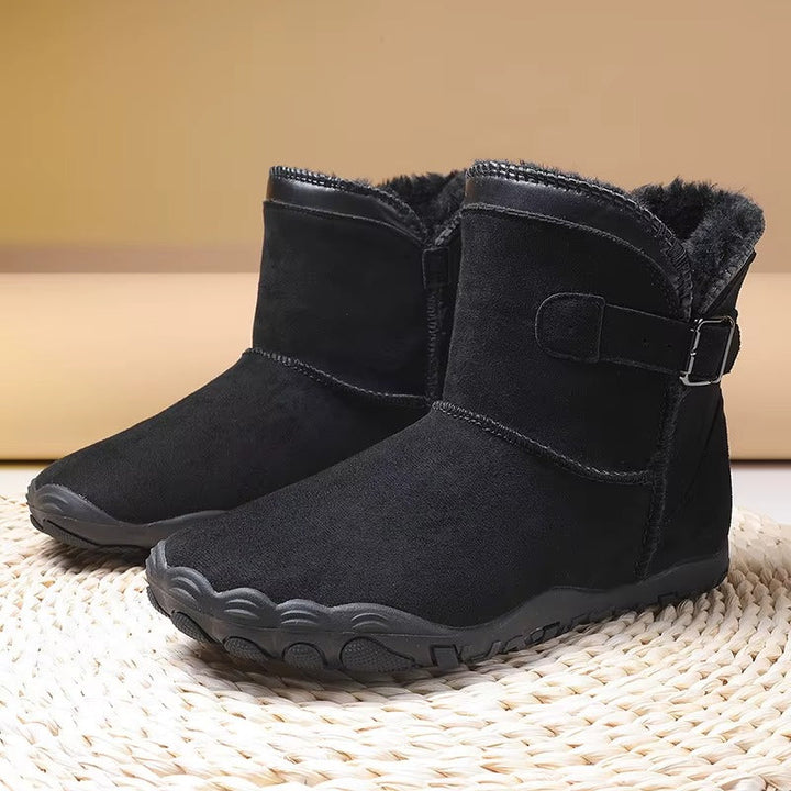 Bottines D'hiver Pour Femme Avec Doublure en Fausse Fourrure