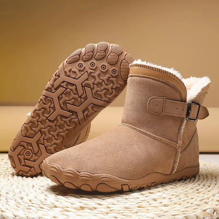Bottines D'hiver Pour Femme Avec Doublure en Fausse Fourrure