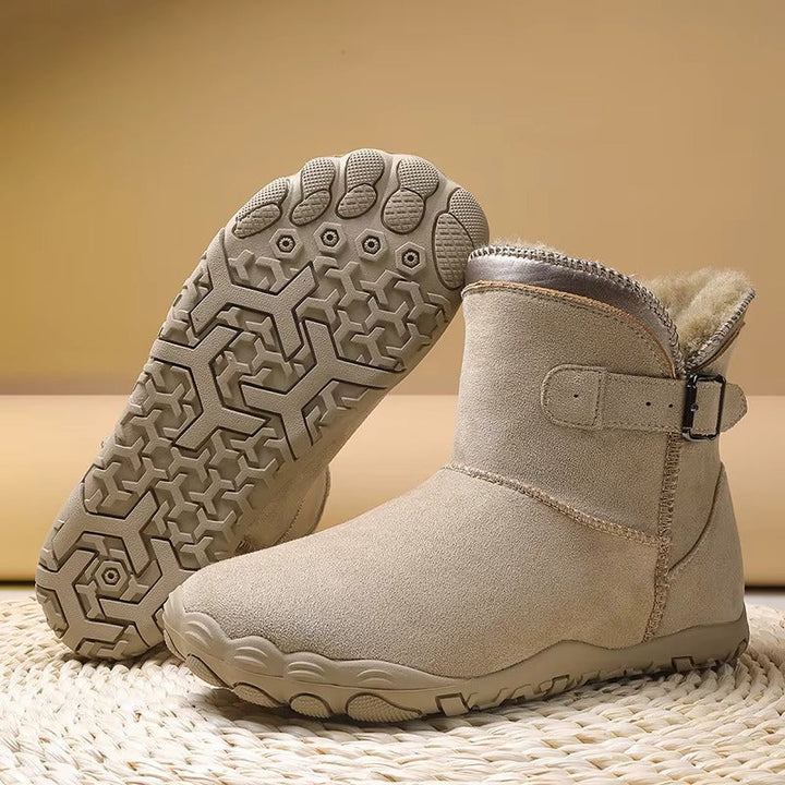 Bottines D'hiver Pour Femme Avec Doublure en Fausse Fourrure