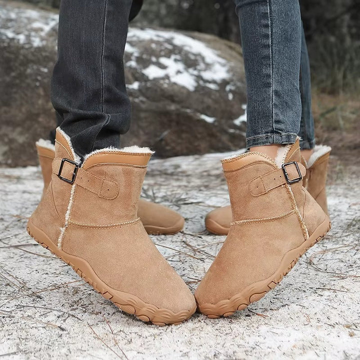 Bottines D'hiver Pour Femme Avec Doublure en Fausse Fourrure