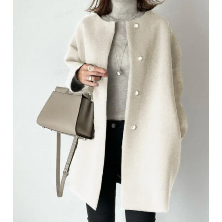 Dlouhý oversize kabát pro elegantní ženy