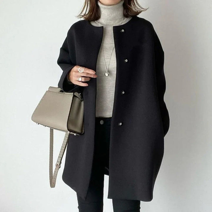 Dlouhý oversize kabát pro elegantní ženy