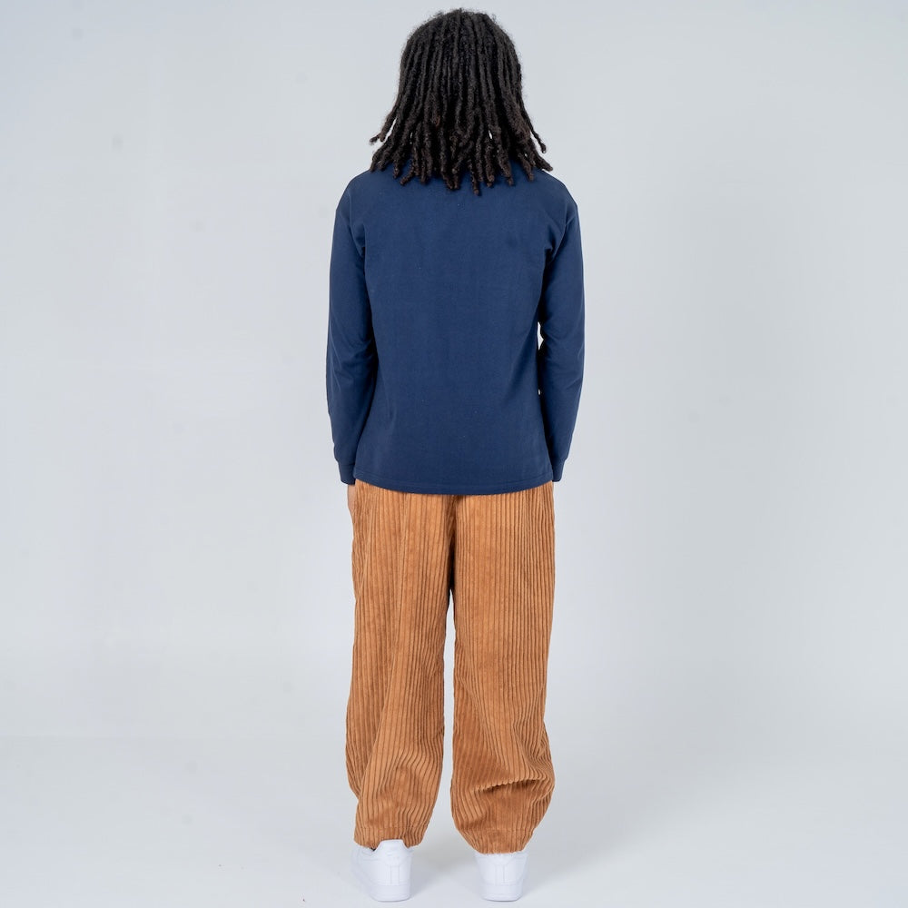 Pantaloni da jogging da donna in velluto a coste, vestibilità comoda