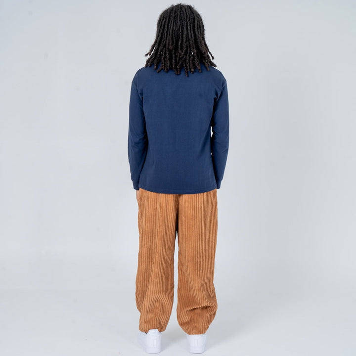 Pantaloni da jogging da donna in velluto a coste, vestibilità comoda