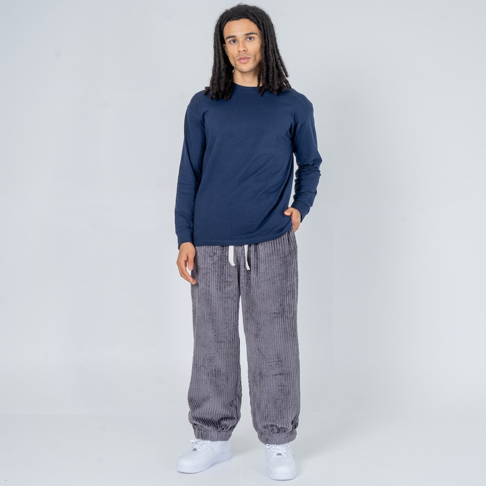 Pantaloni da jogging da donna in velluto a coste, vestibilità comoda