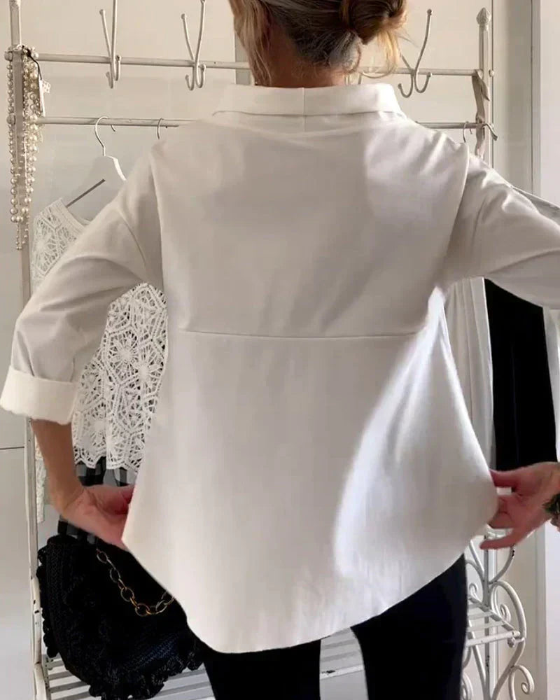 Haut Femme à Col Bateau et Manches 3/4