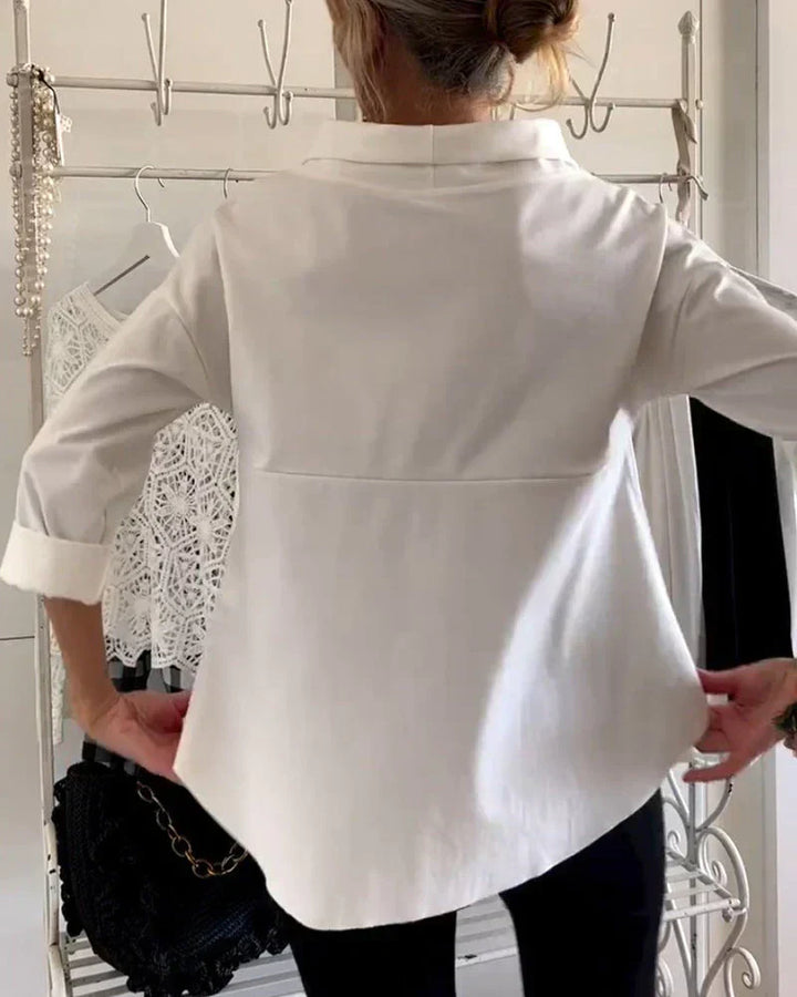 Haut Femme à Col Bateau et Manches 3/4