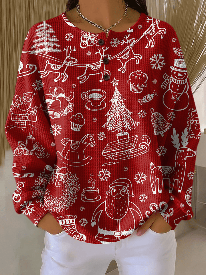Pull Femme Coloré à Motifs Waffle Femme