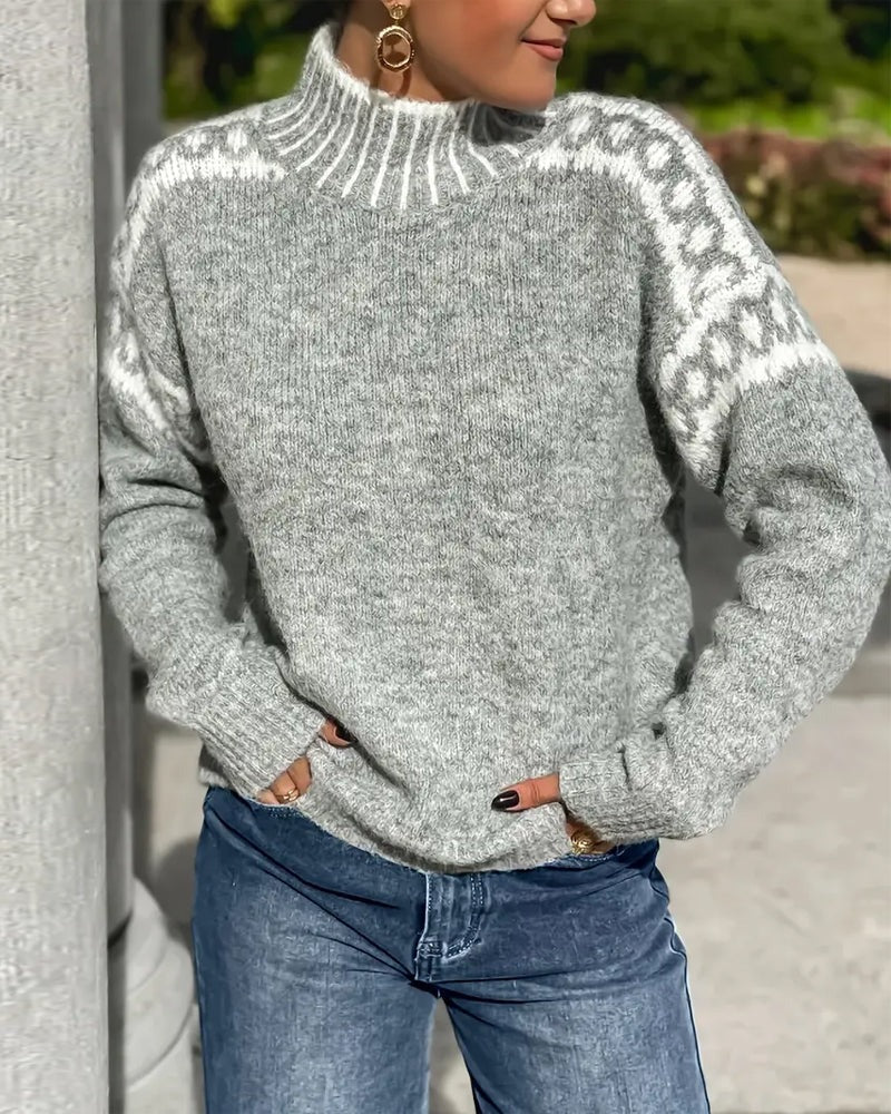 Pull Femme Coloré à Motifs Waffle Femme