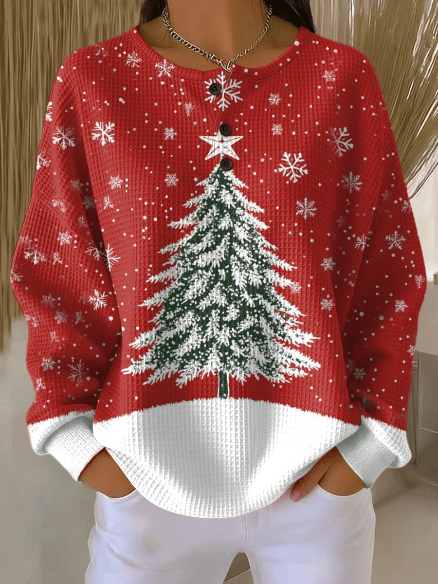 Pull Femme Coloré à Motifs Waffle Femme