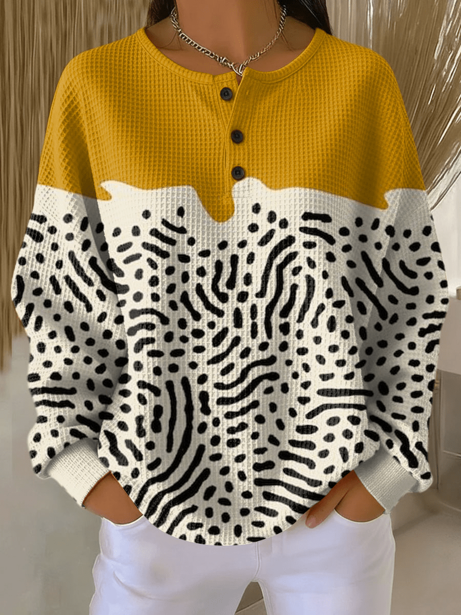 Pull Femme Coloré à Motifs Waffle Femme