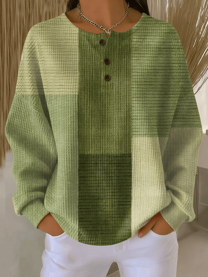 Pull Femme Coloré à Motifs Waffle Femme