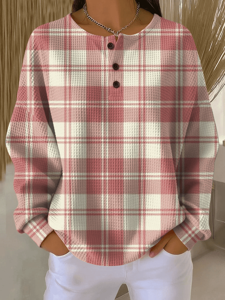 Pull Femme Coloré à Motifs Waffle Femme