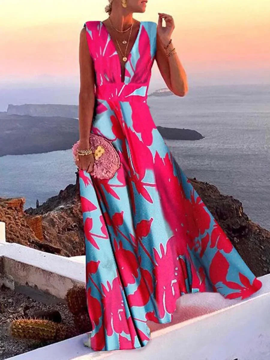 Dlouhé elegantní bohémské šaty pro ženy