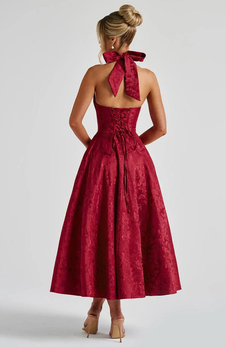 Vintage elegantní midi šaty pro ženy