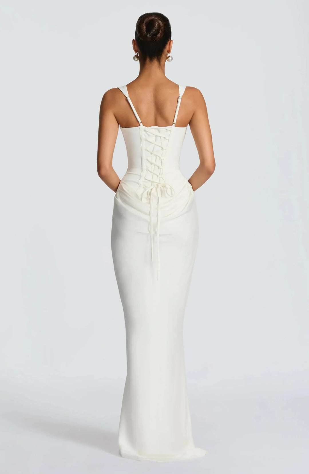 Fitted Long Backless Dress for Women