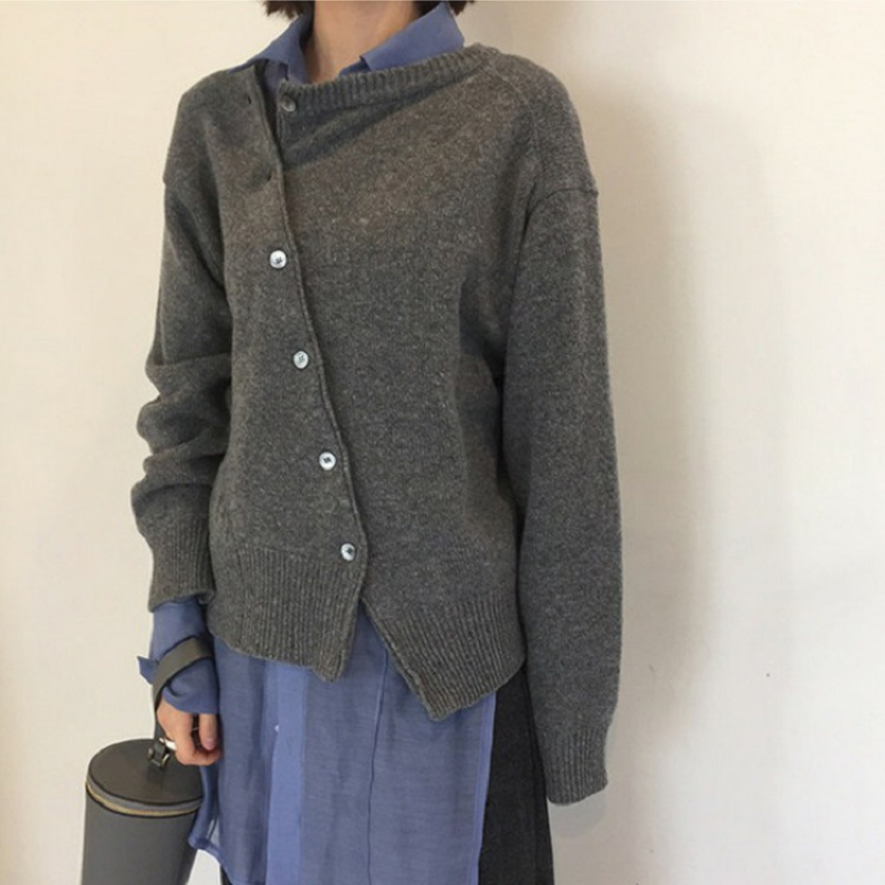 Cardigan en Maille Boutonné Pour Femme