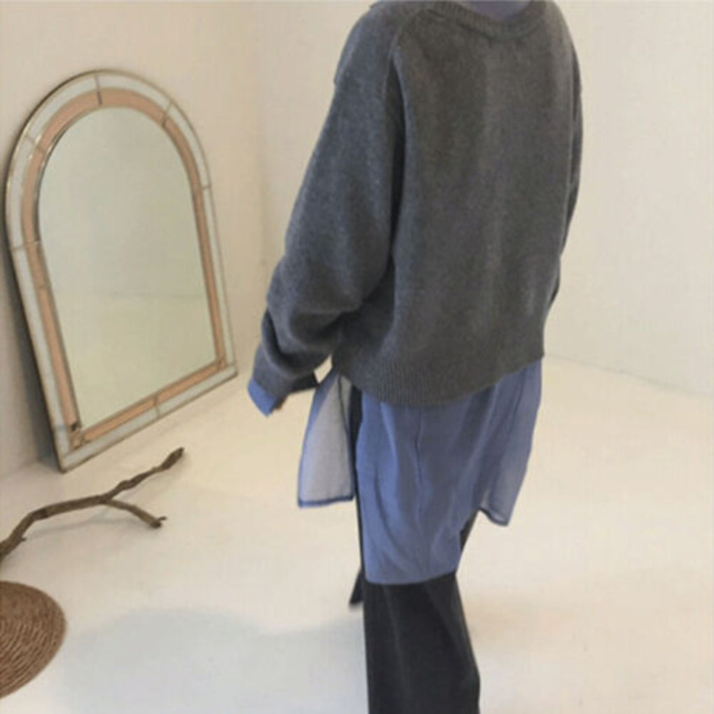 Cardigan en Maille Boutonné Pour Femme