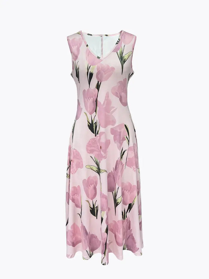 Abito midi rosa da donna con blazer coordinato