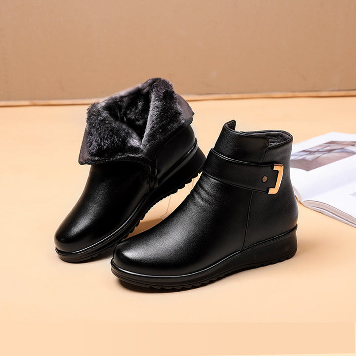 Stivaletti comodi da donna con zeppa