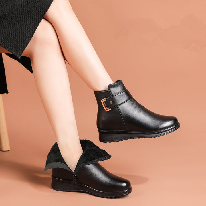 Stivaletti comodi da donna con zeppa