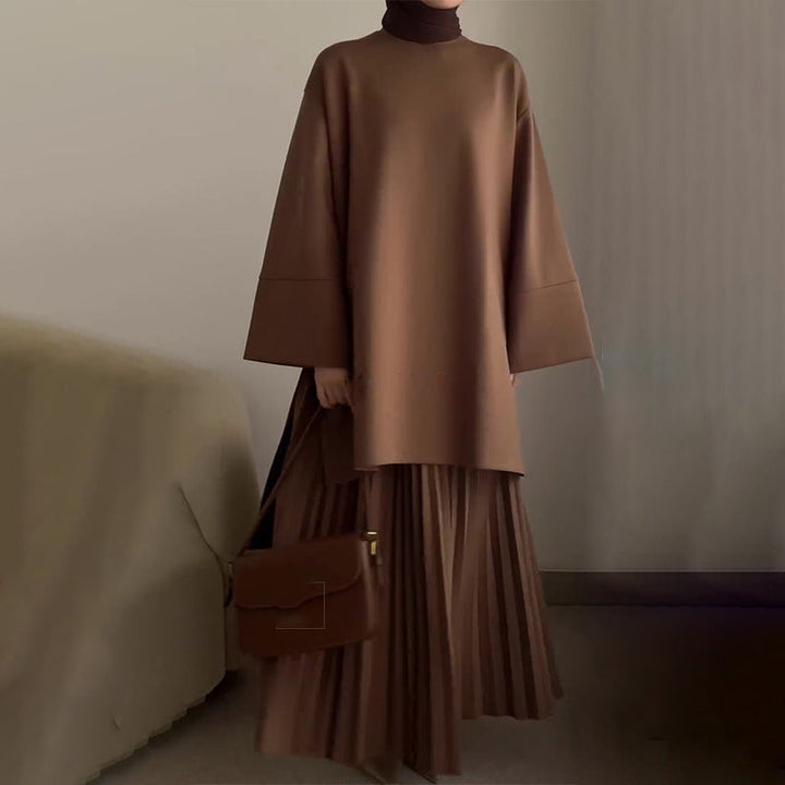 Women's pleated two-piece set