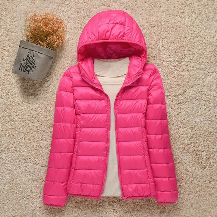 Veste Légère Matelassée Femme à Capuche