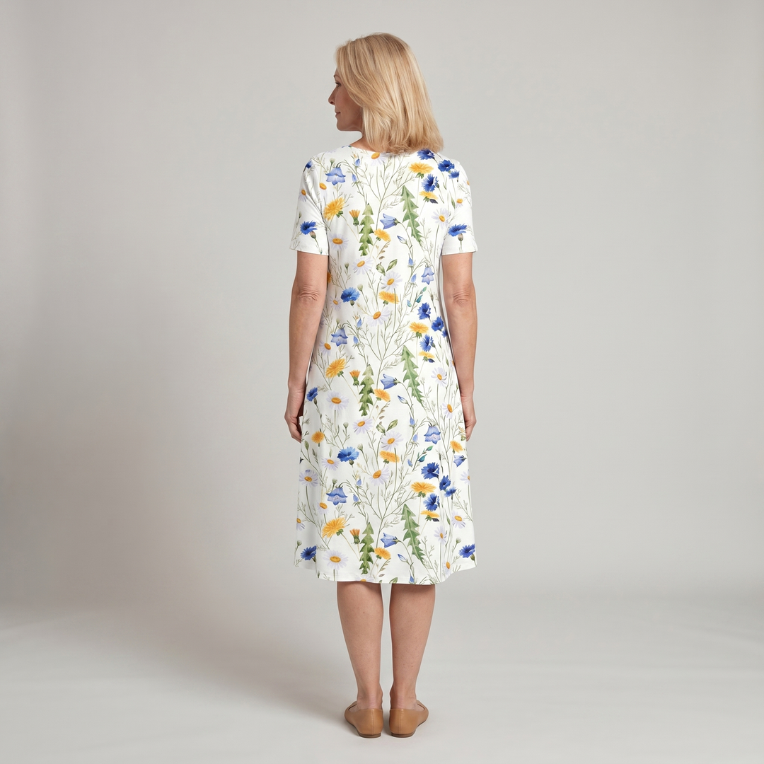 Robe midi imprimé floral femme
