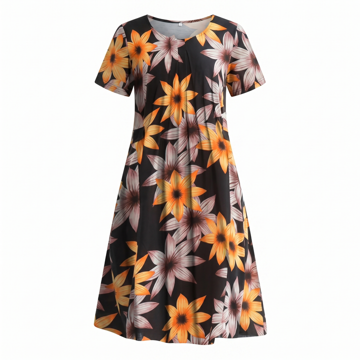 Robe midi imprimé floral femme