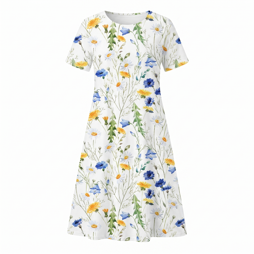 Robe midi imprimé floral femme