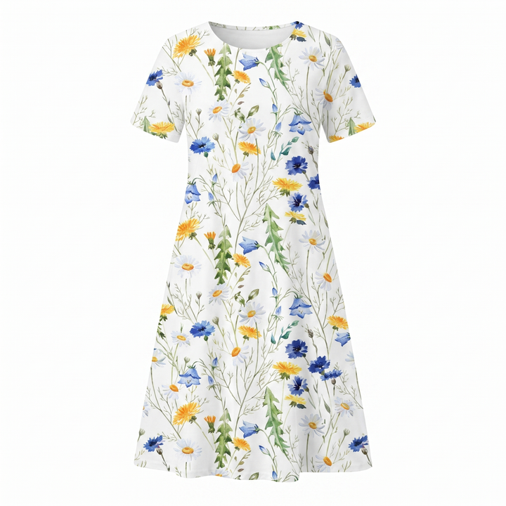 Robe midi imprimé floral femme