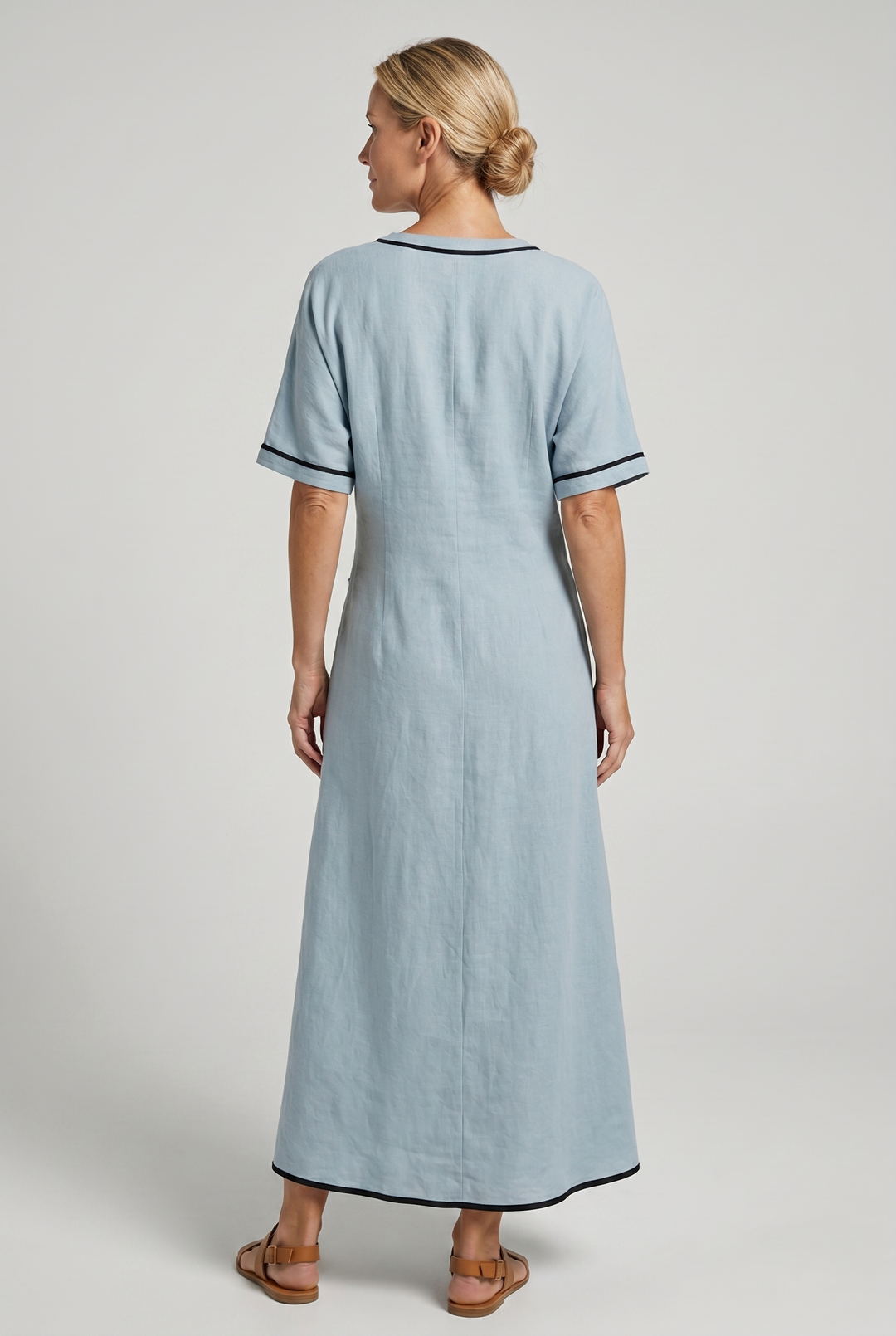 Robe Maxi Twist-Front Femme Col V