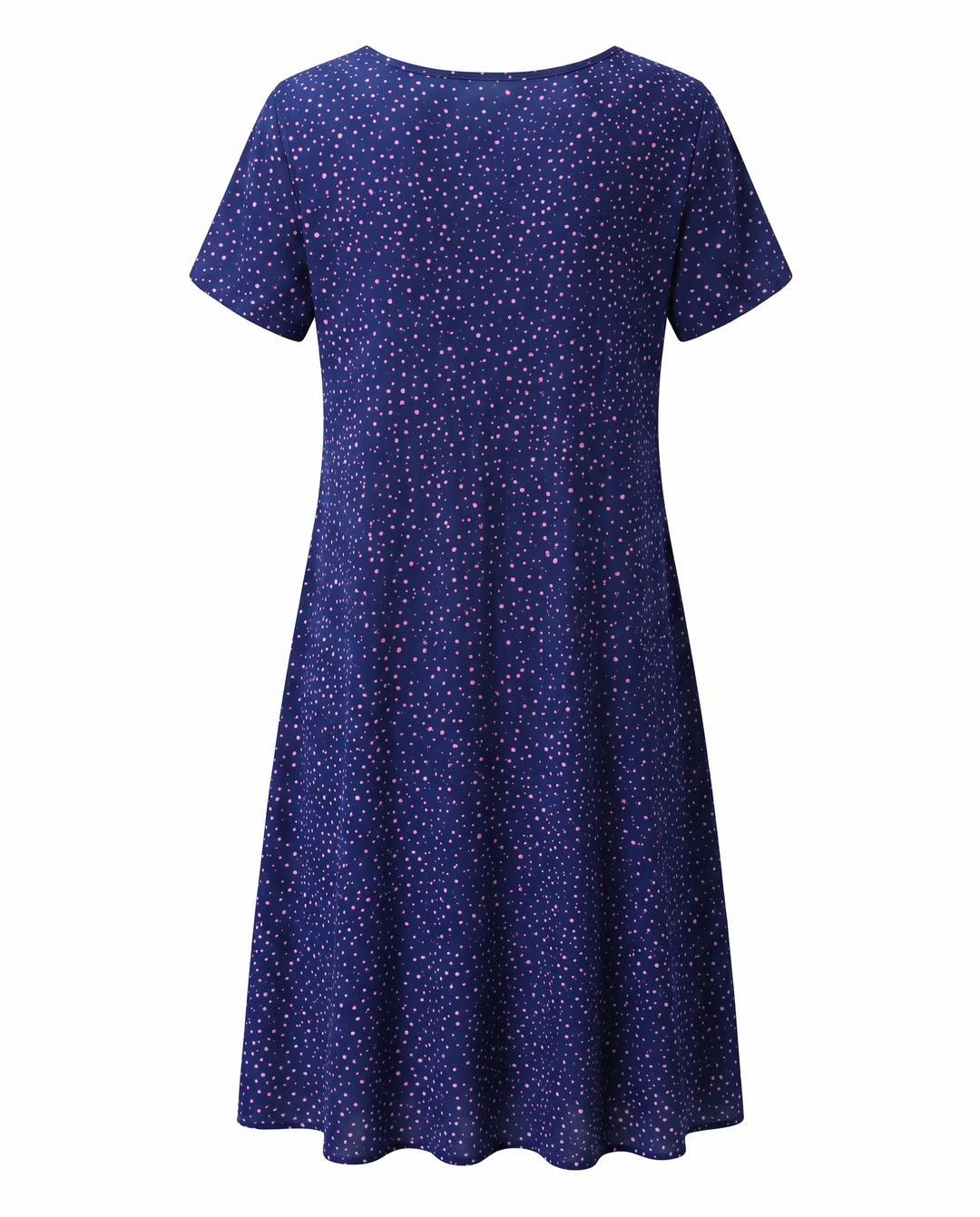 Vestido midi de verano para mujer con mangas cortas