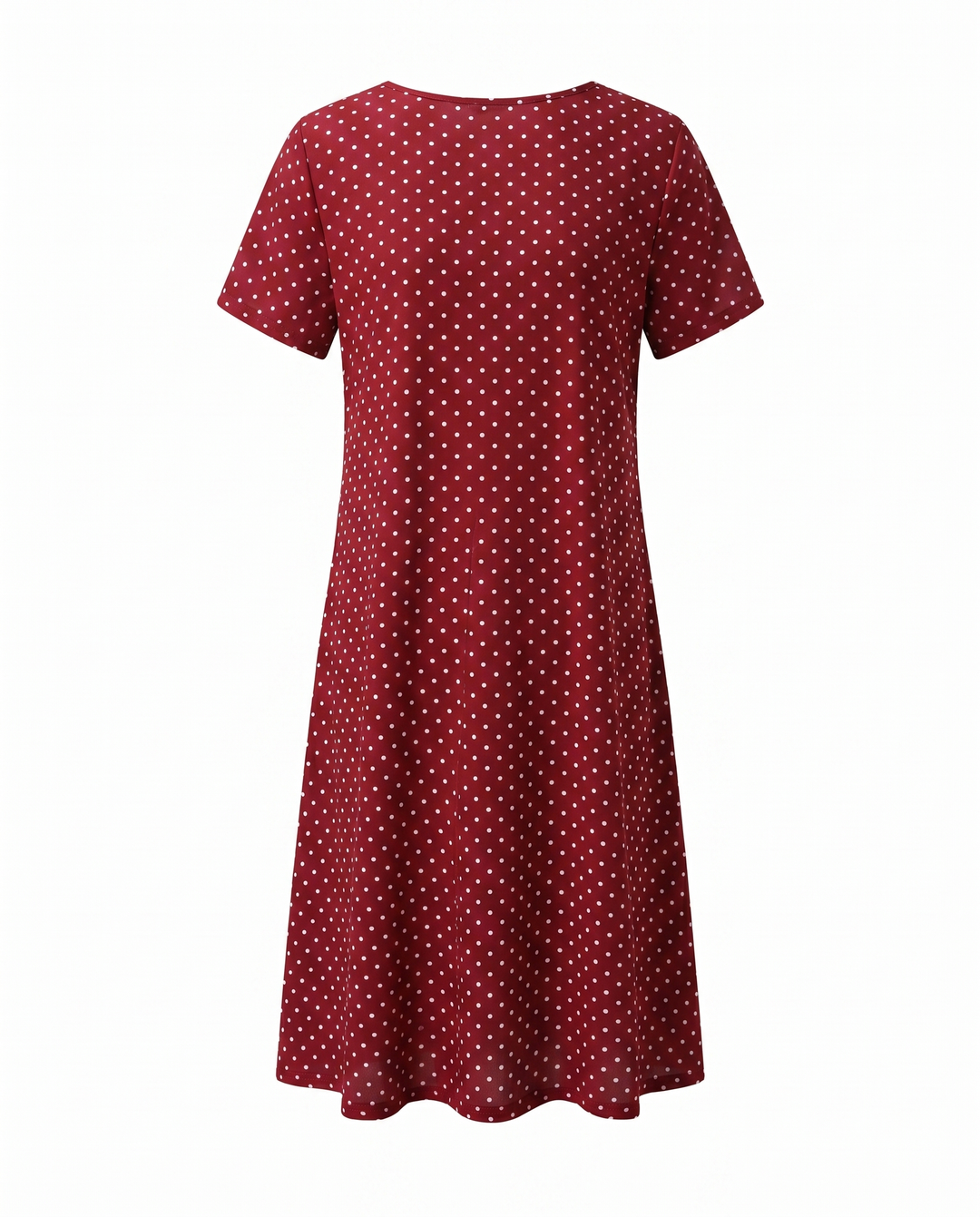 Vestido midi de verano para mujer con mangas cortas